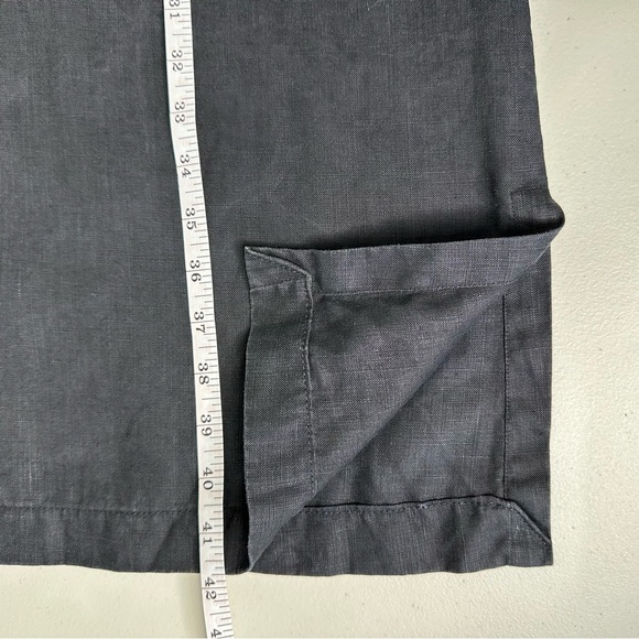 Mark Fore & Strike Vintage Black Linen Dress Shift Size L - Picture 9 of 12